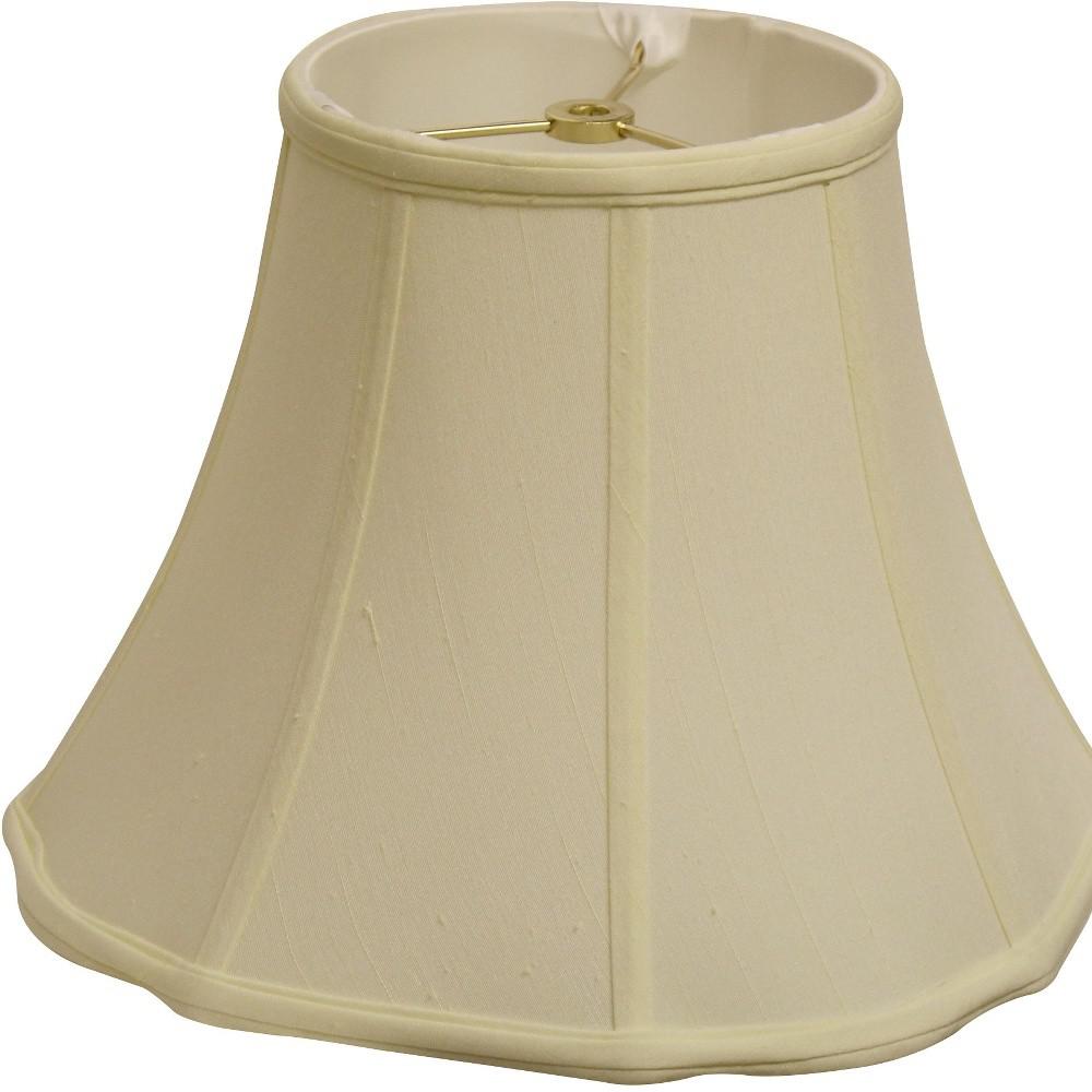 14" Ivory Octagon Monay Shantung Lampshade. Picture 5