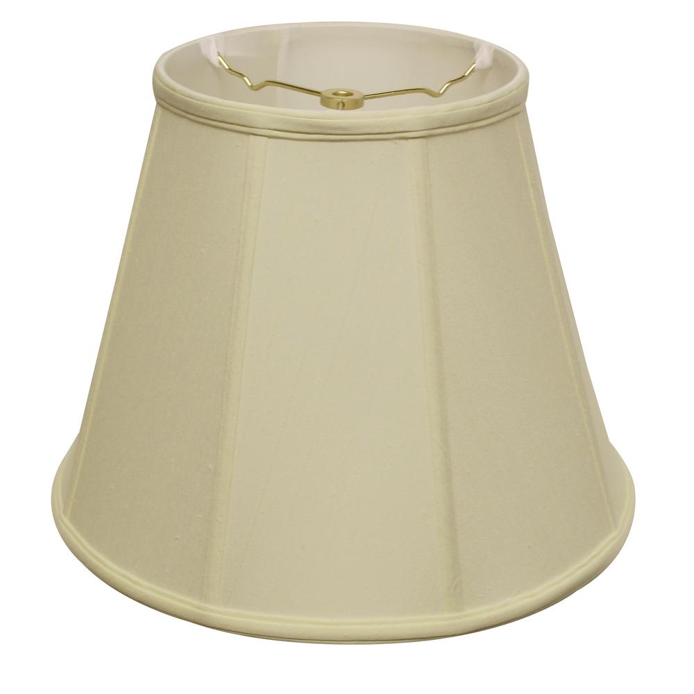 16" Ivory Slanted Empire Monay Shantung Lampshade. Picture 1