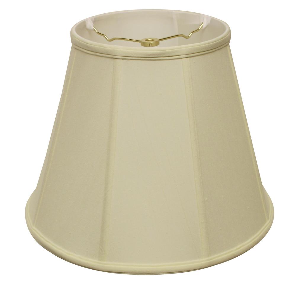 18" Ivory Slanted Empire Monay Shantung Lampshade. Picture 2