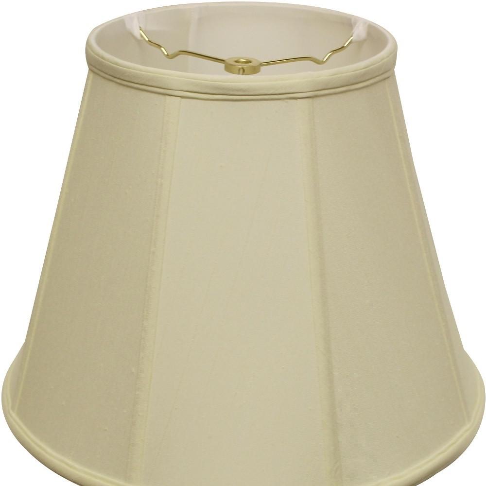 18" Ivory Slanted Empire Monay Shantung Lampshade. Picture 5