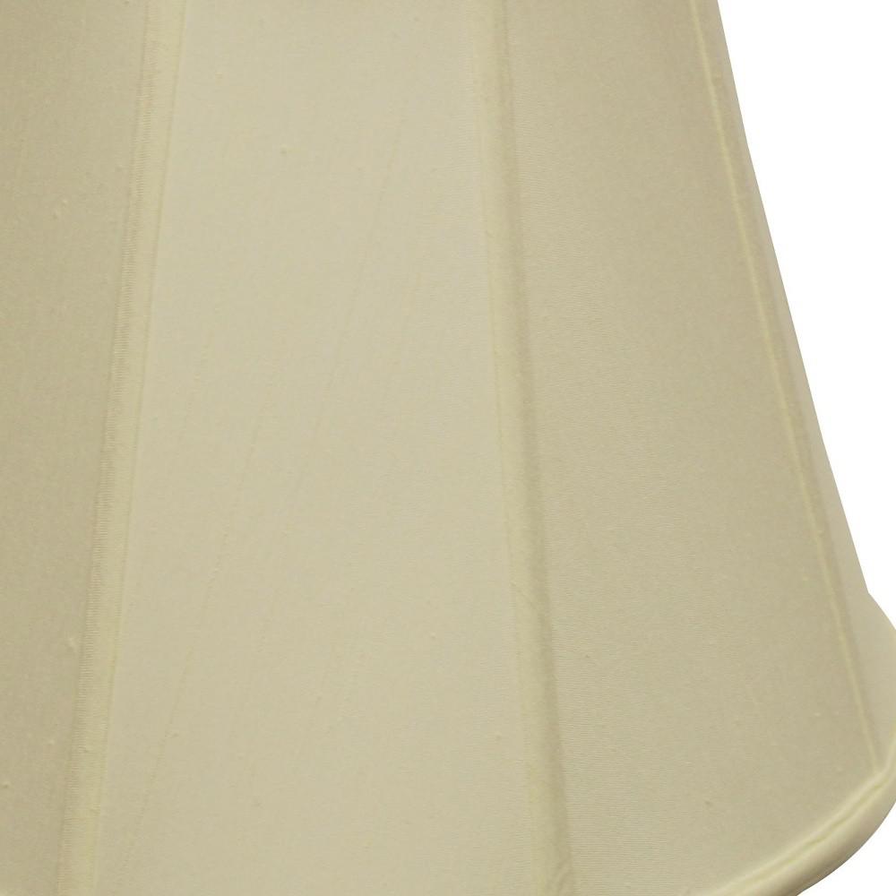 18" Ivory Slanted Empire Monay Shantung Lampshade. Picture 6
