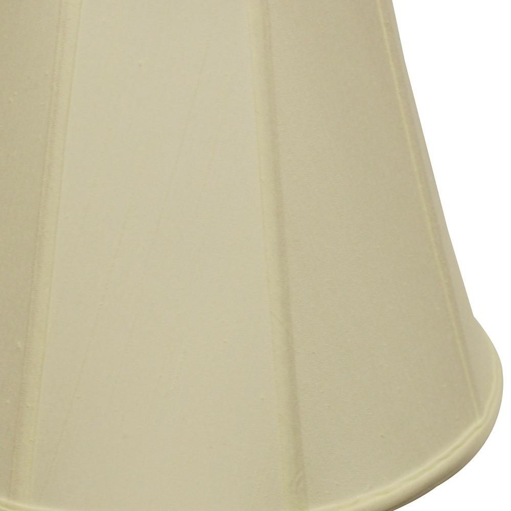 18" Ivory Slanted Empire Monay Shantung Lampshade. Picture 9