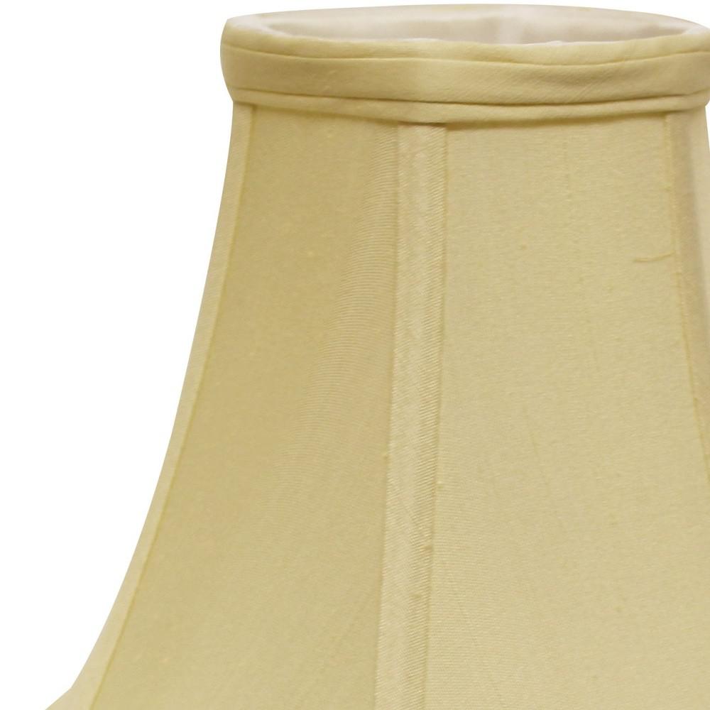 14" Antique White Premium Bell Monay Shantung Lampshade. Picture 9