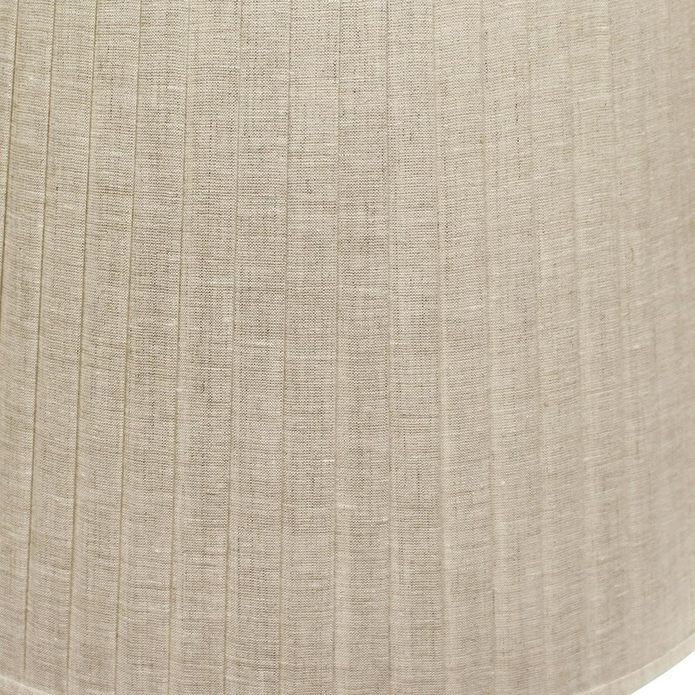 18" Cream Paperback Linen Lampshade with Side Pleats. Picture 5