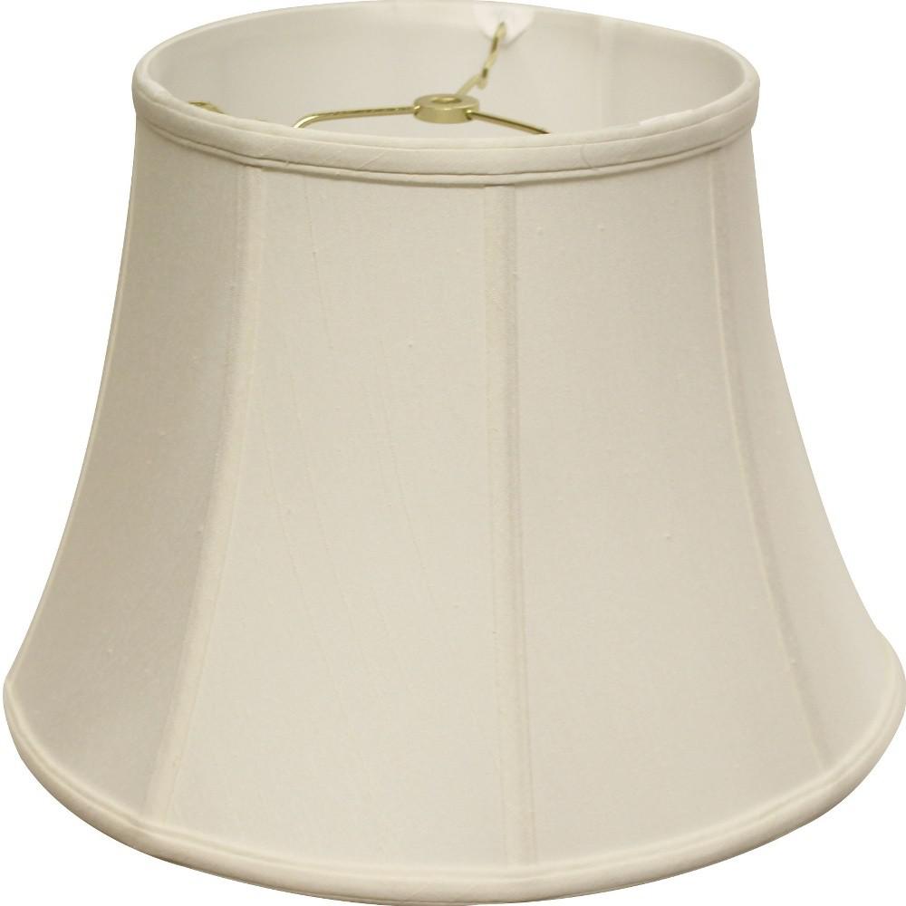 16" White Altered Bell Monay Shantung Lampshade. Picture 4