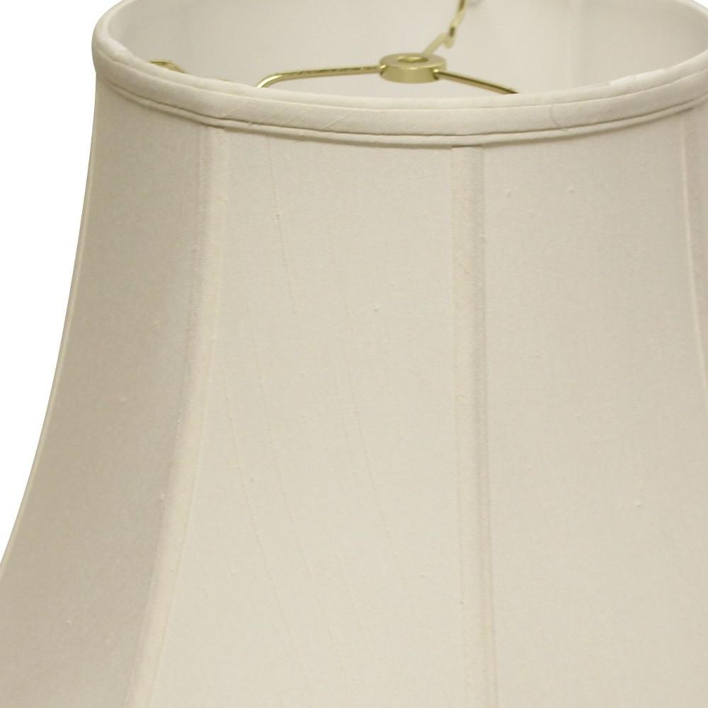 16" White Altered Bell Monay Shantung Lampshade. Picture 5