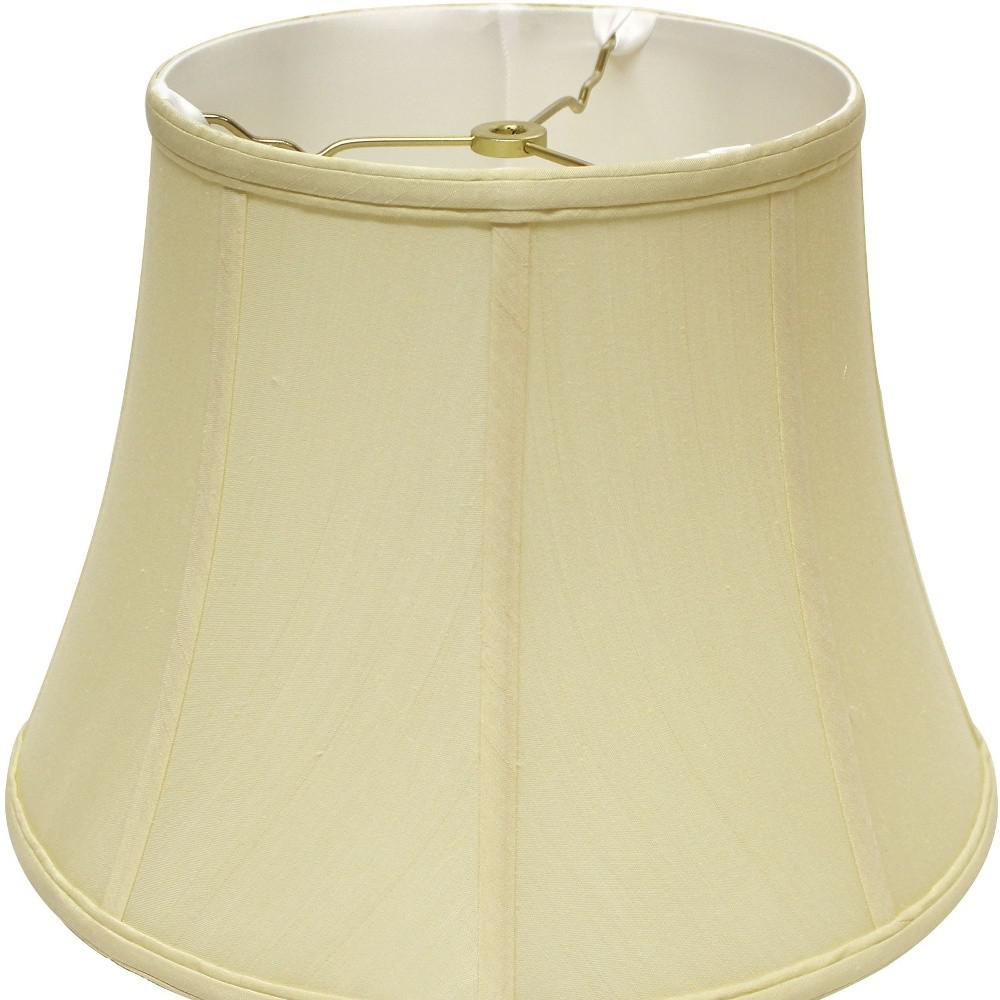 16" Antique White Altered Bell Monay Shantung Lampshade. Picture 4