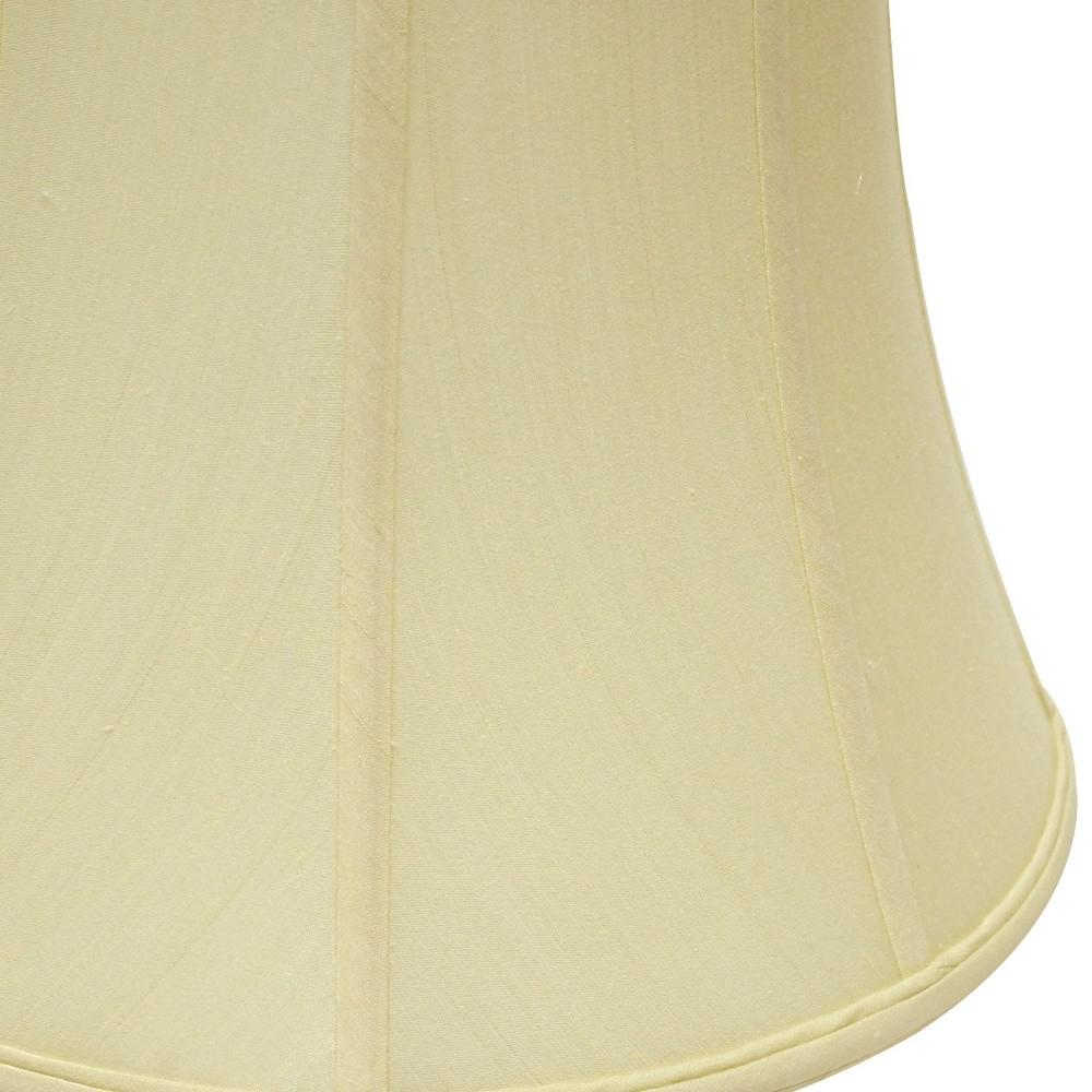 16" Antique White Altered Bell Monay Shantung Lampshade. Picture 8