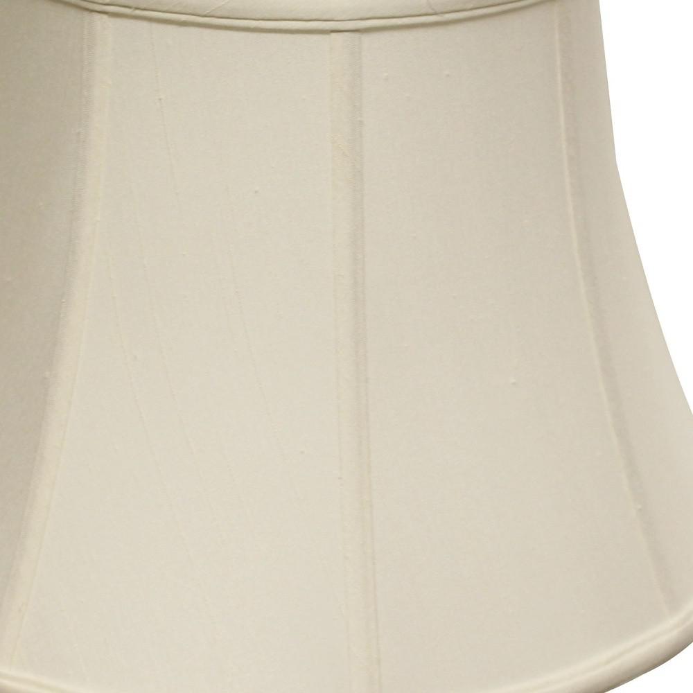 18" White Altered Bell Monay Shantung Lampshade. Picture 8
