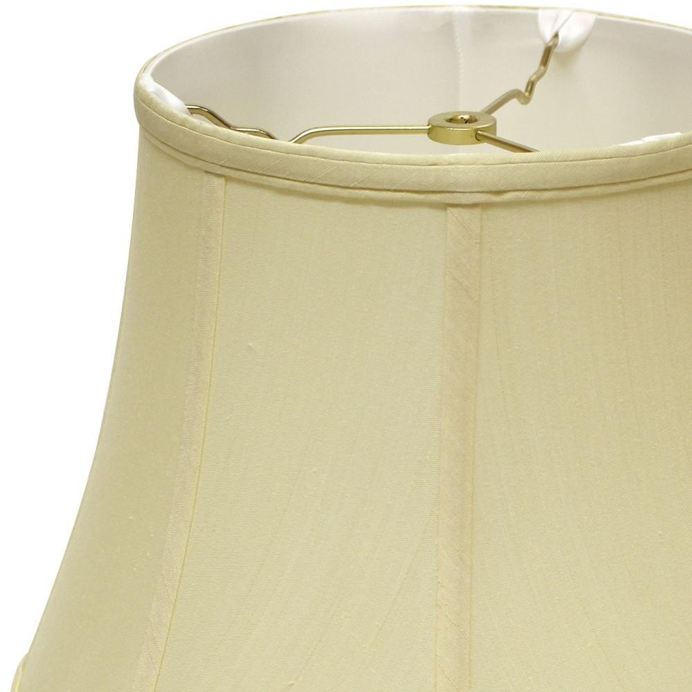 18" Antique White Altered Bell Monay Shantung Lampshade. Picture 5
