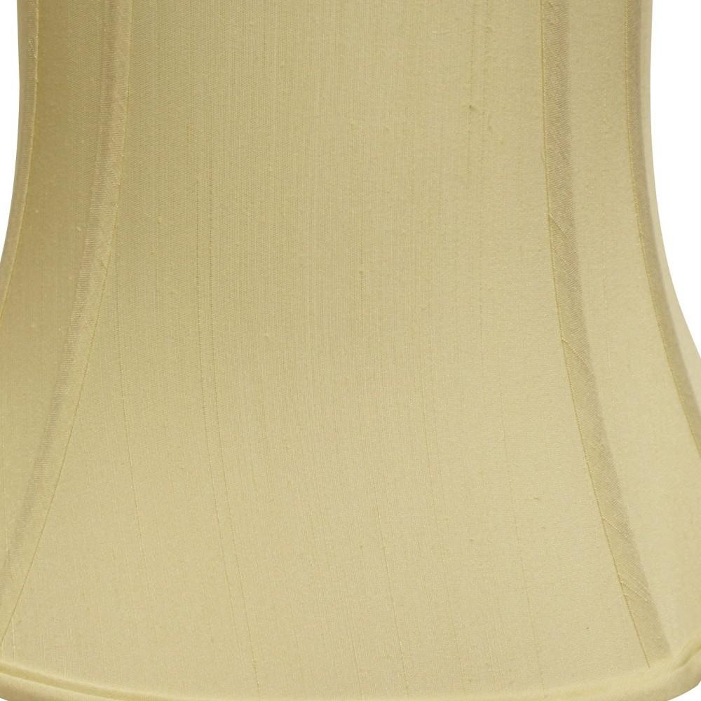 17" Antique White Reversed Oval Monay Shantung Lampshade. Picture 8