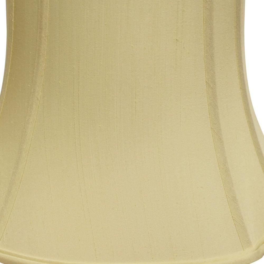 19" Antique White Reversed Oval Monay Shantung Lampshade. Picture 5
