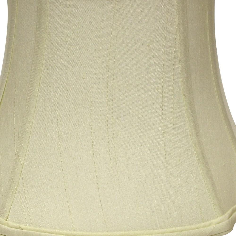 19" Ivory Reversed Oval Monay Shantung Lampshade. Picture 8