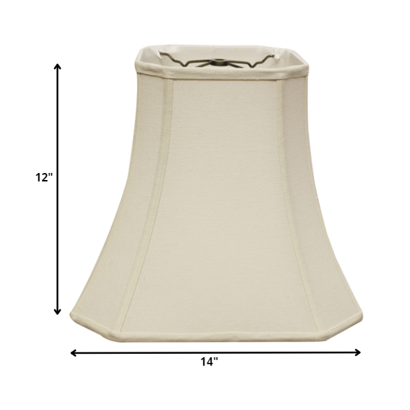 14" Inherent Slanted Square Bell Linen Lampshade. Picture 2
