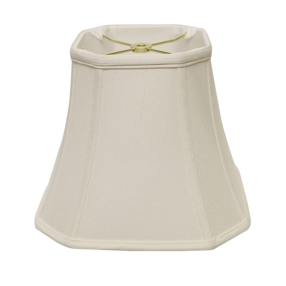 15" White Slanted Square Bell Monay Shantung Lampshade. Picture 3
