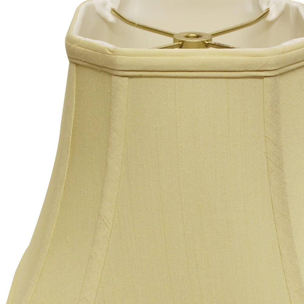 16" Antique White Slanted Square Bell Monay Shantung Lampshade. Picture 4