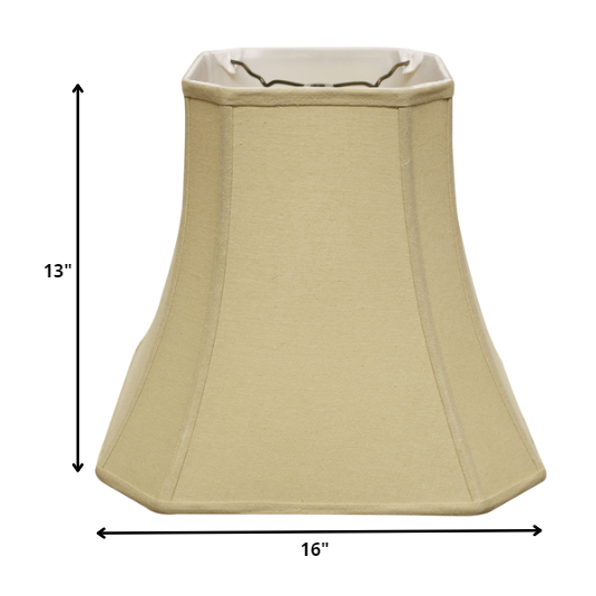 16" Inherent Slanted Square Bell Linen Lampshade. Picture 5