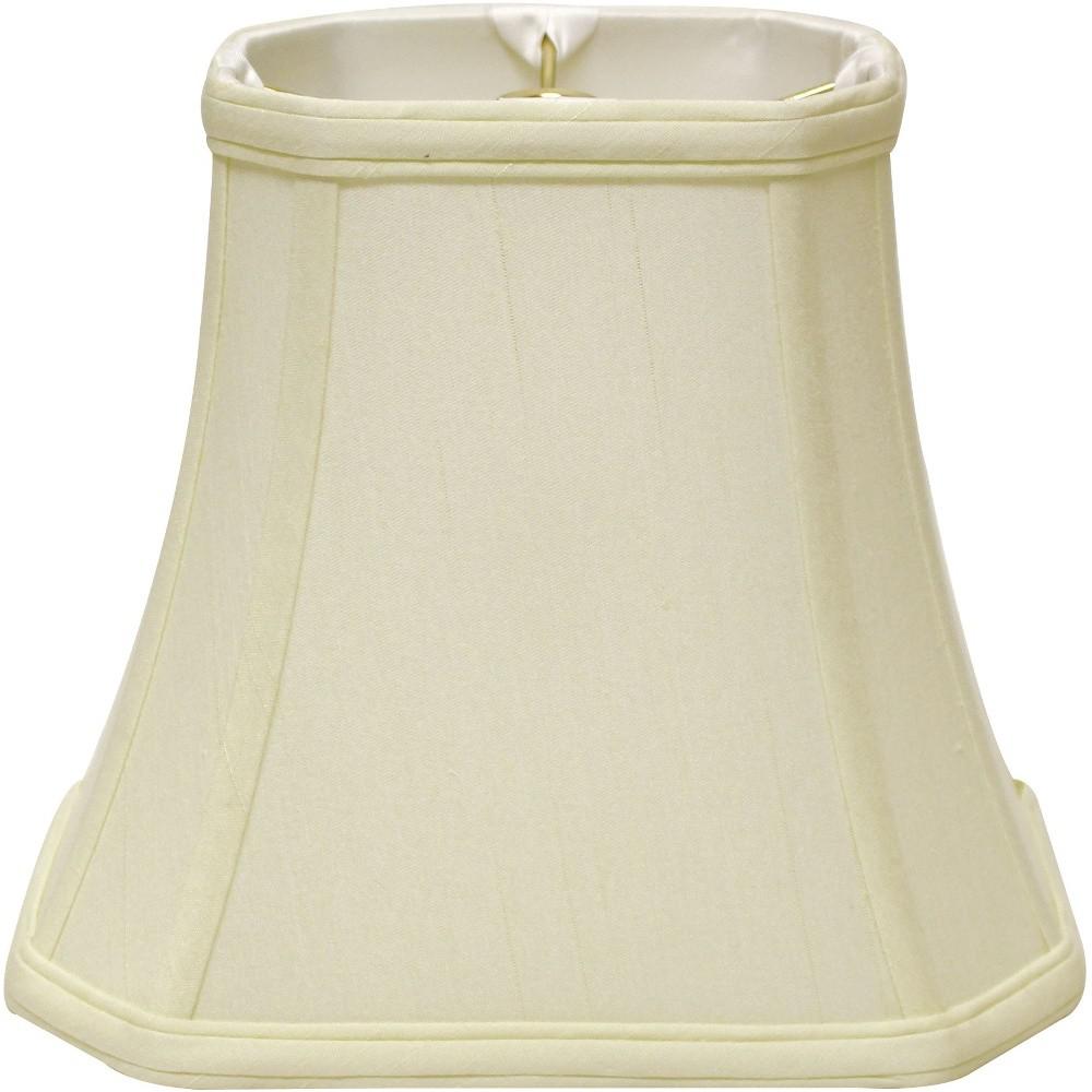 16" Ivory Slanted Rectangle Bell Monay Shantung Lampshade. Picture 3