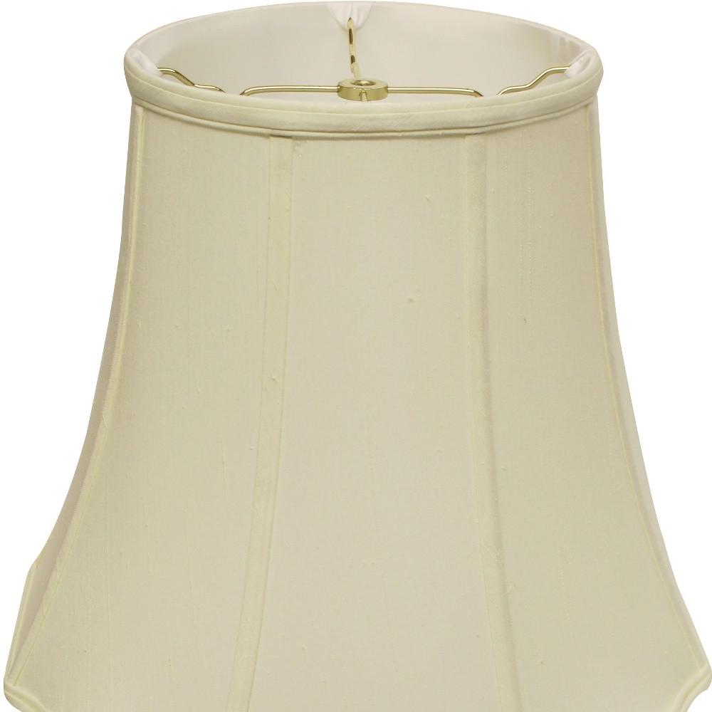 16" Ivory Premium Octagon Monay Shantung Lampshade. Picture 3