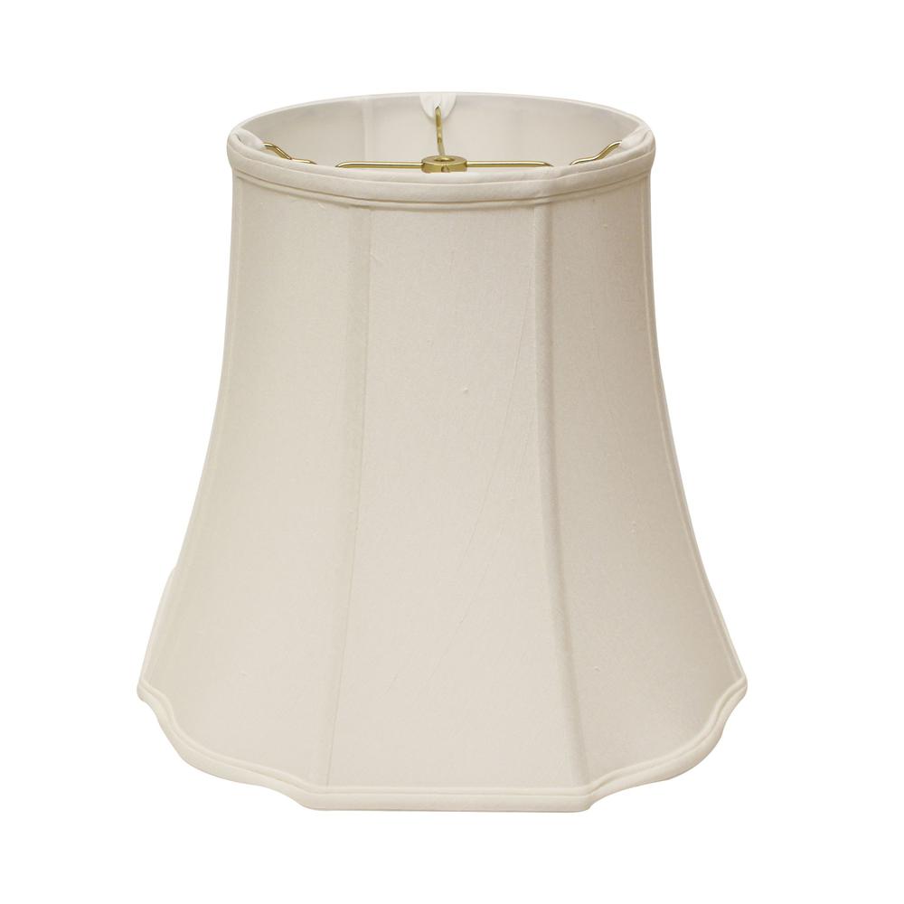 18" White Premium Octagon Monay Shantung Lampshade. The main picture.