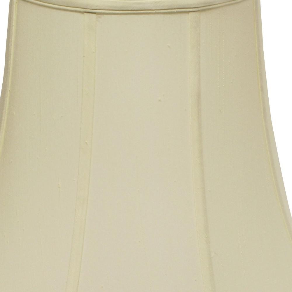 18" Ivory Premium Octagon Monay Shantung Lampshade. Picture 4