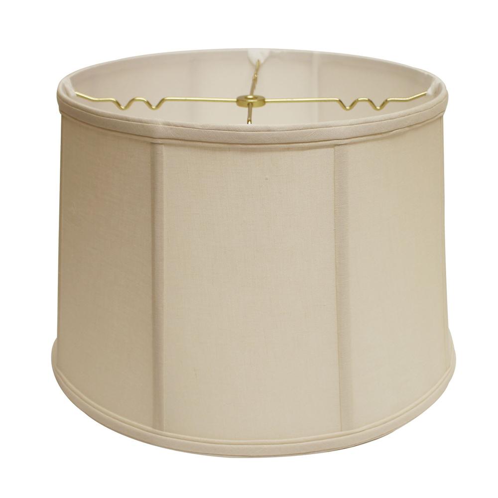 19" Off White Throwback Drum Linen Lampshade. Picture 2