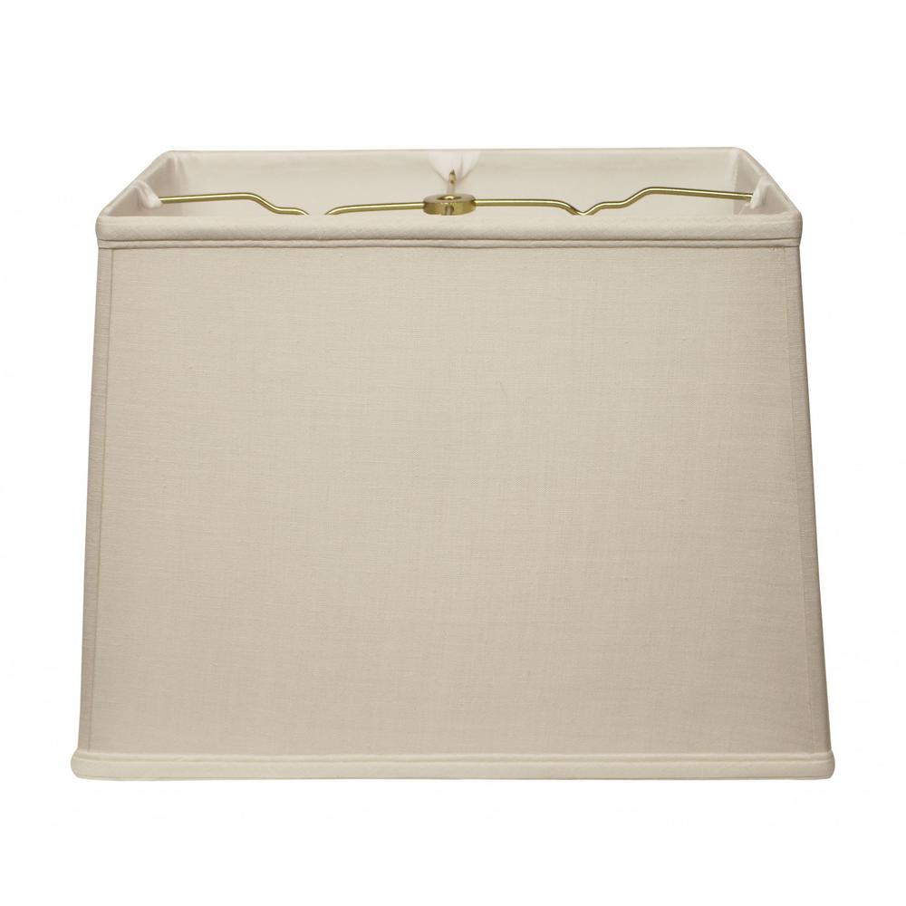 16" Off White Throwback Rectangle Linen Lampshade. Picture 2