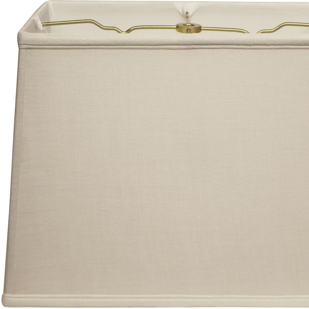 16" Off White Throwback Rectangle Linen Lampshade. Picture 3