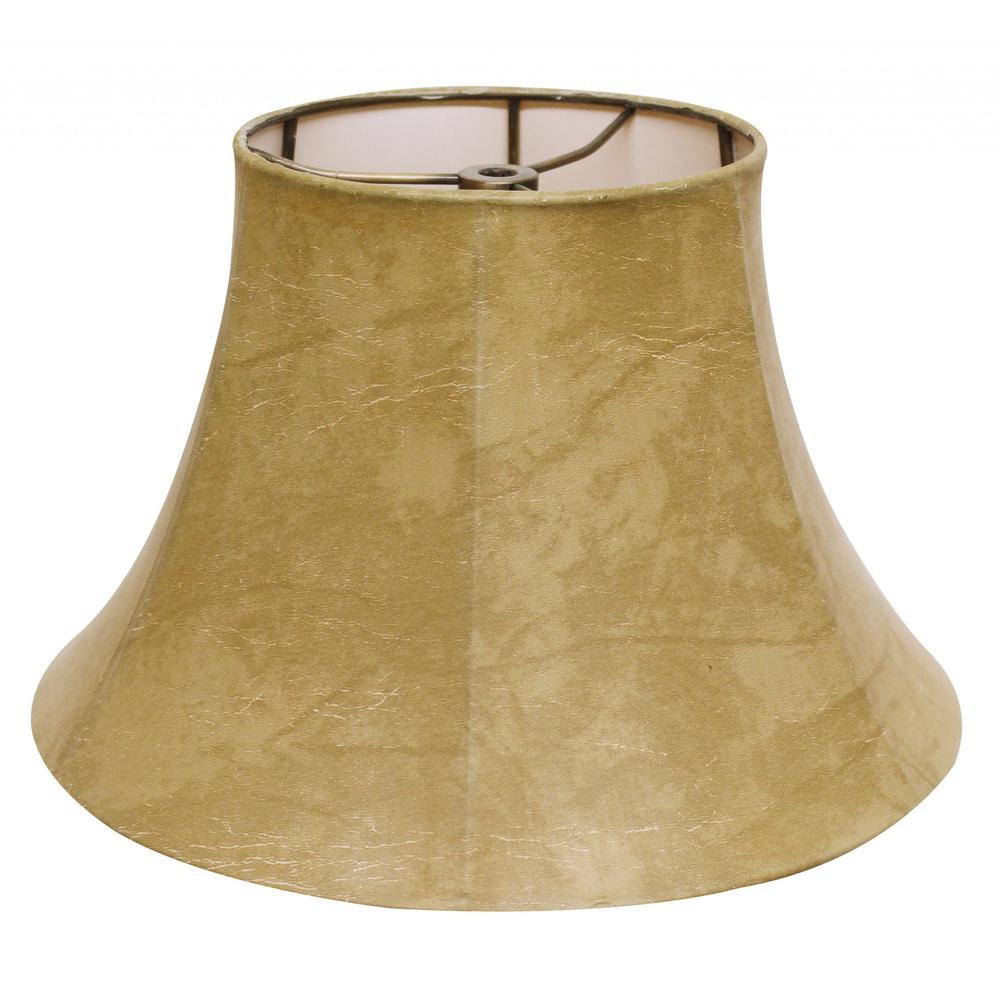 16" Faux Snakeskin Slanted Softback Parchment Lampshade. Picture 1