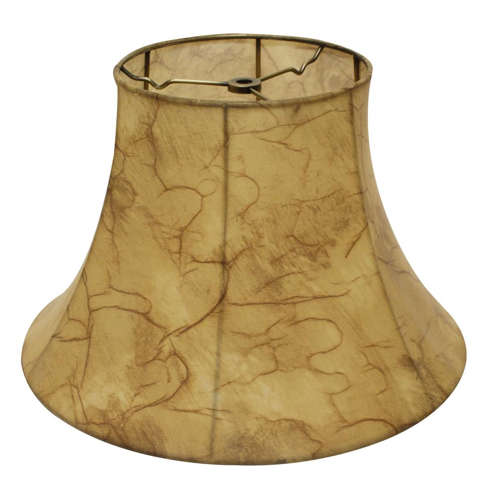 16" Antique Parchment Slanted Softback Lampshade. The main picture.