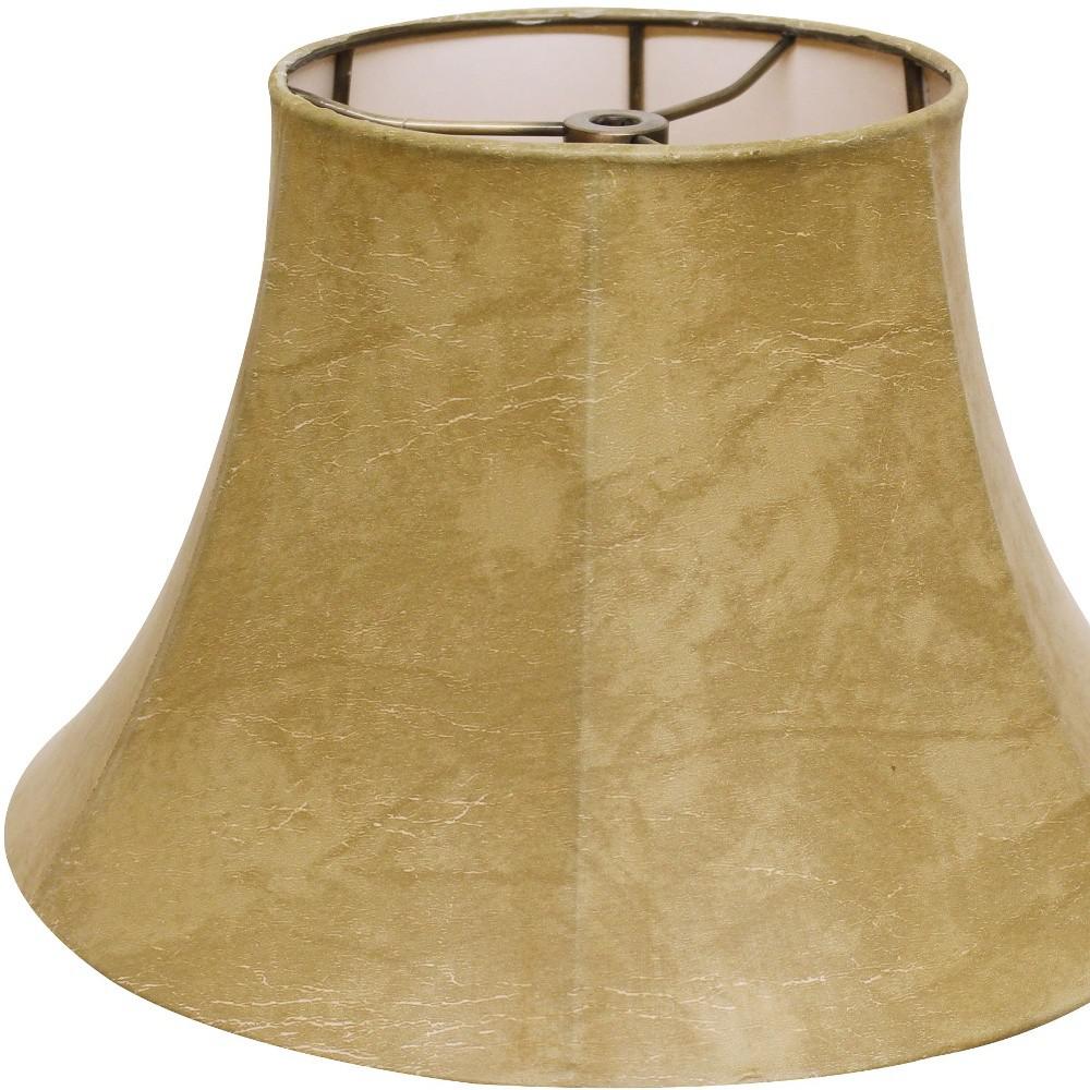 18" Faux Snakeskin Slanted Softback Parchment Lampshade. Picture 3