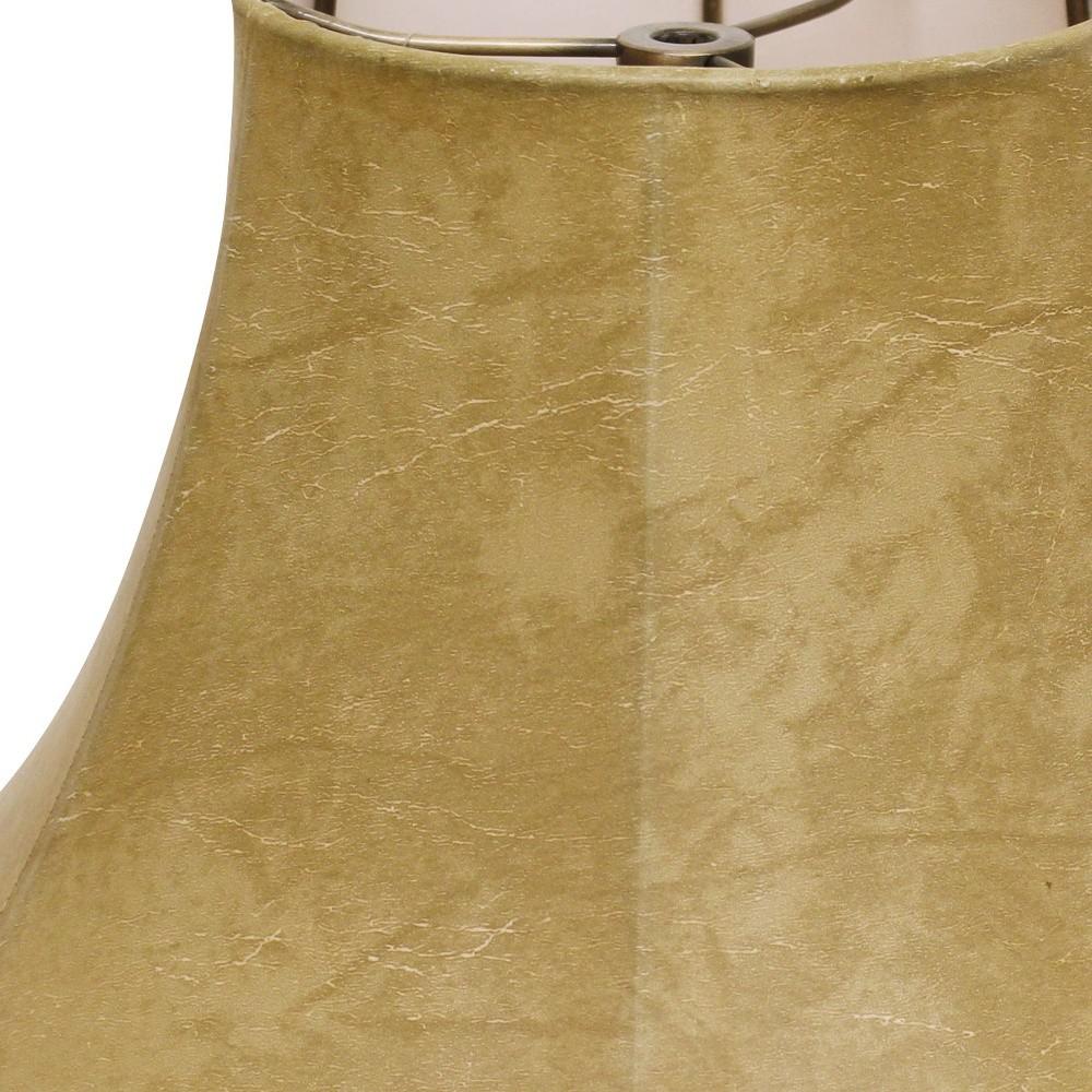 18" Faux Snakeskin Slanted Softback Parchment Lampshade. Picture 4