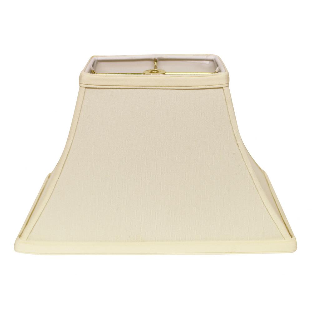 12" Ivory Rectangle Bell No Slub Lampshade. Picture 2