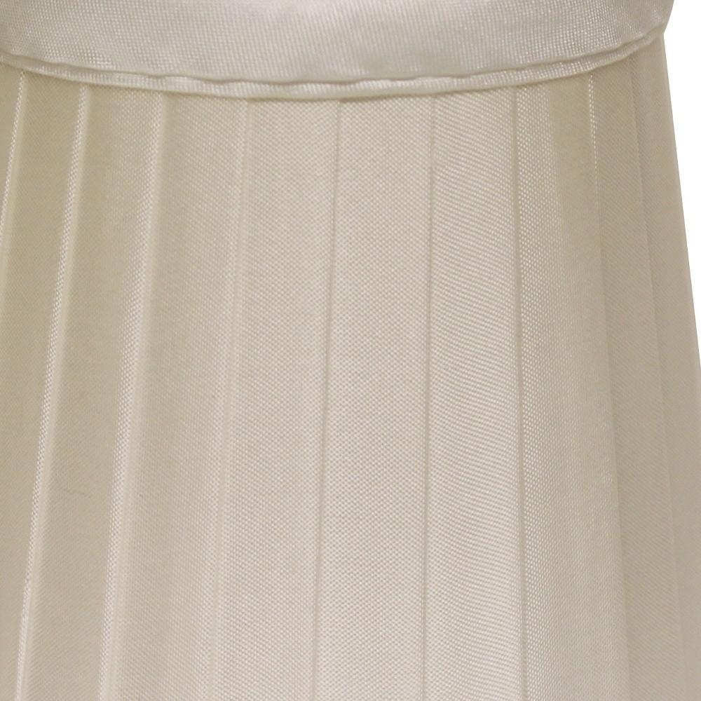 4" Slate Grey Set of 6 Slanted Pleat Chandelier, Silk Lampshades. Picture 9