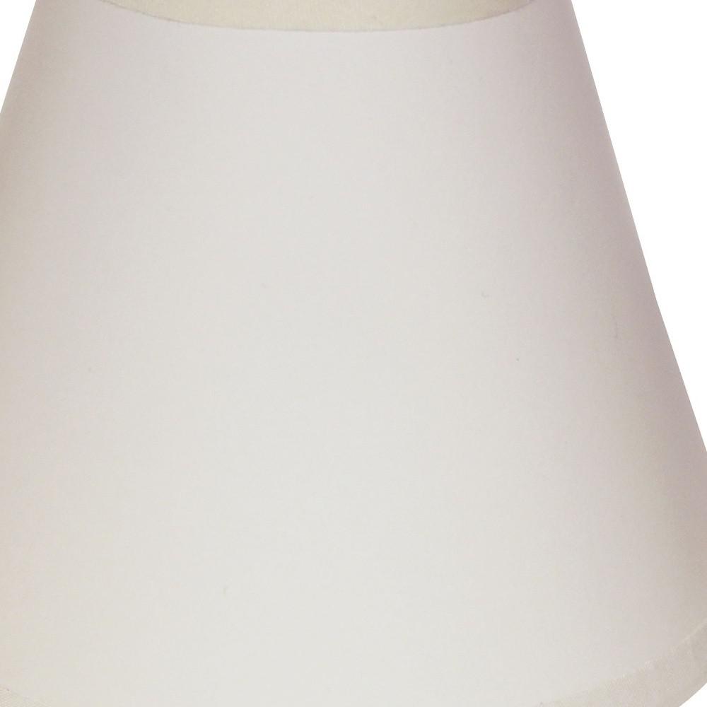 5" Gloss White with White  Set of 6 Chandelier Parchment Lampshades. Picture 8
