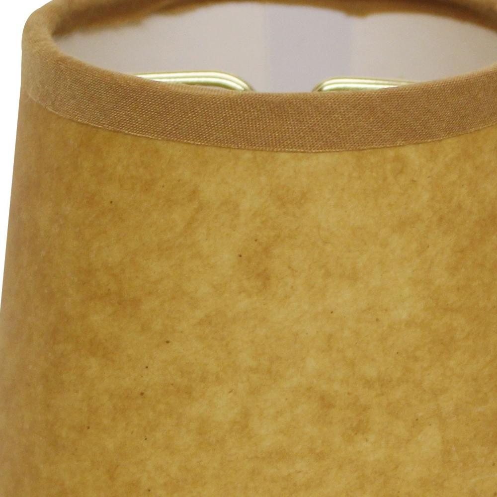4" Canvas Set of 6 Chandelier Kraft Paper Lampshades. Picture 8