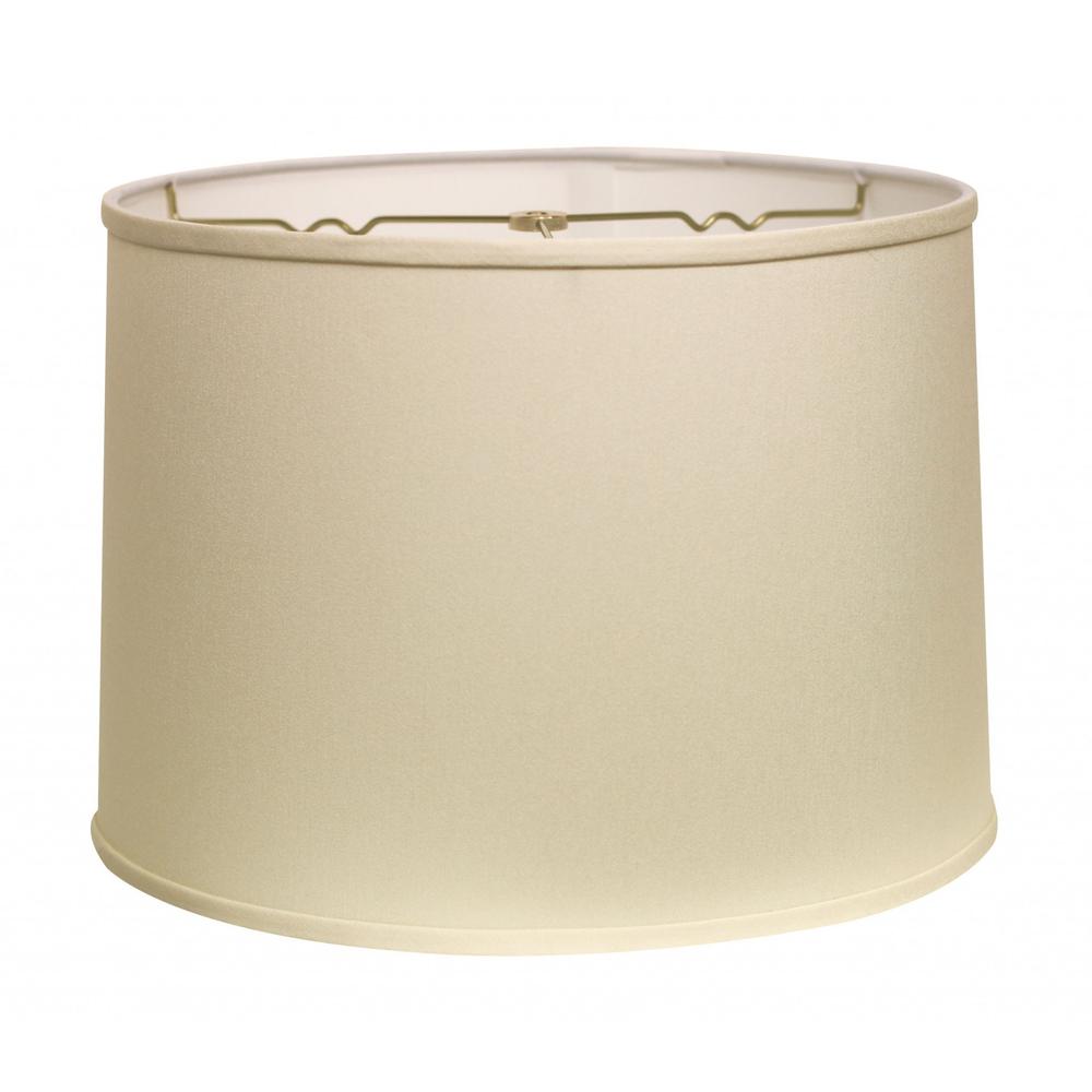 18" Ivory Throwback Drum No Slub Lampshade. Picture 3