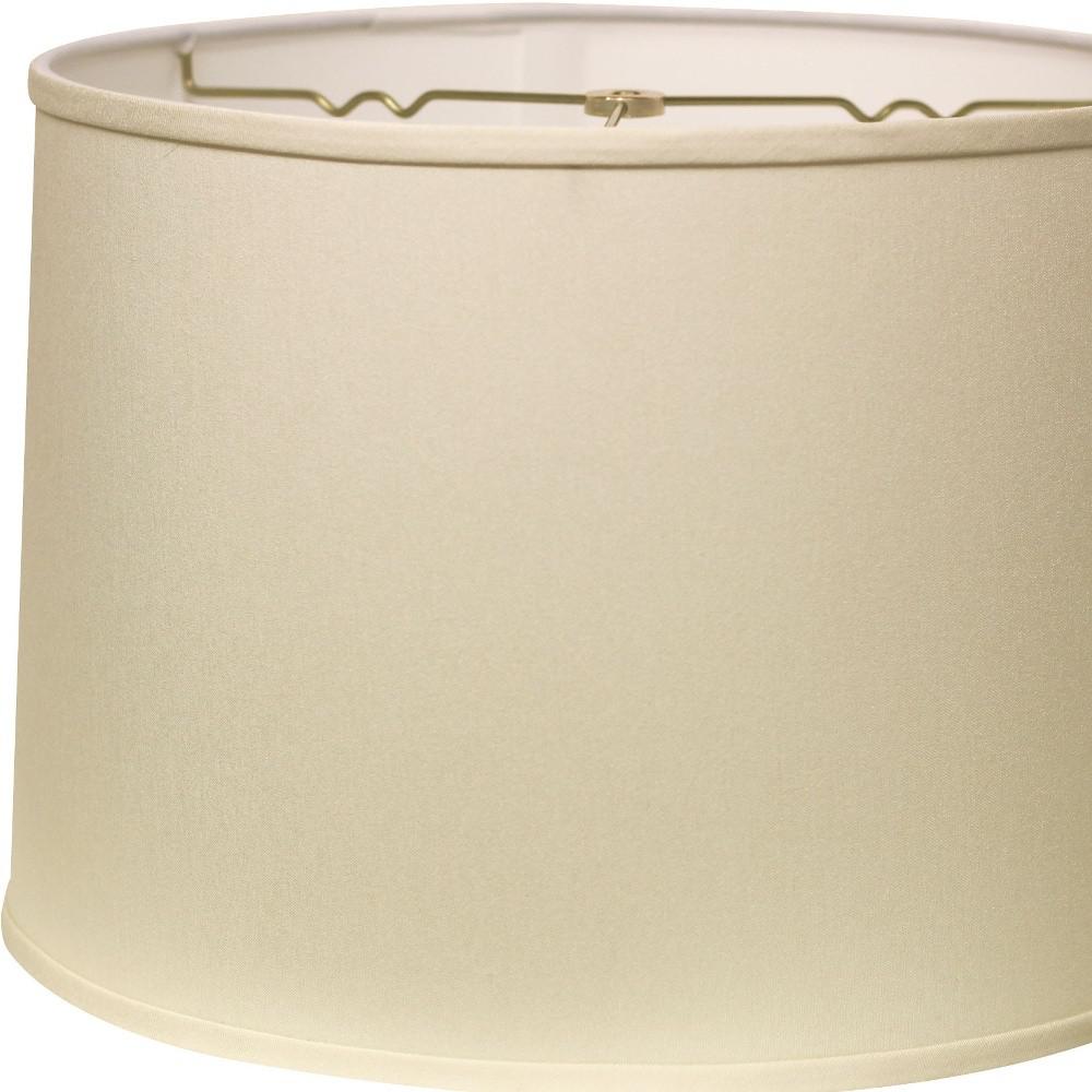 18" Ivory Throwback Drum No Slub Lampshade. Picture 4