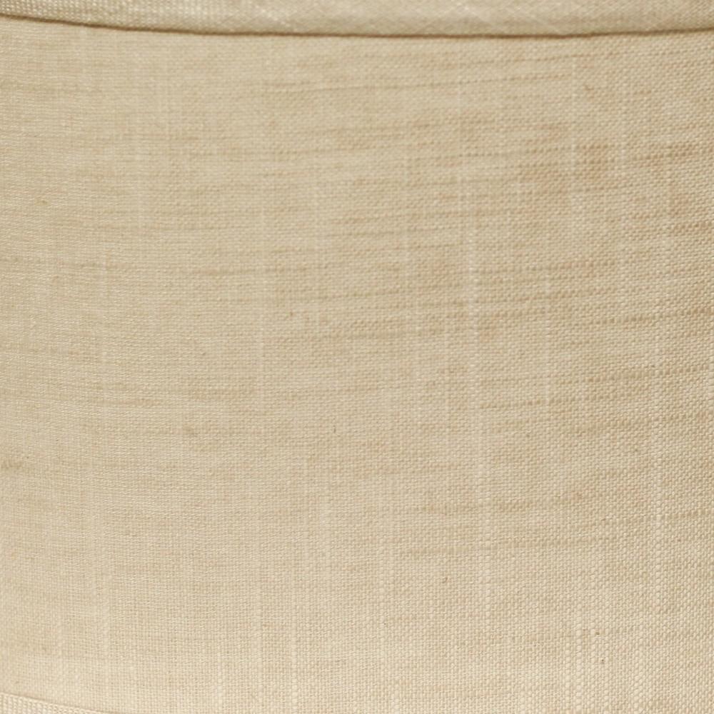 12" Light Wheat Throwback Oval Linen Lampshade. Picture 5