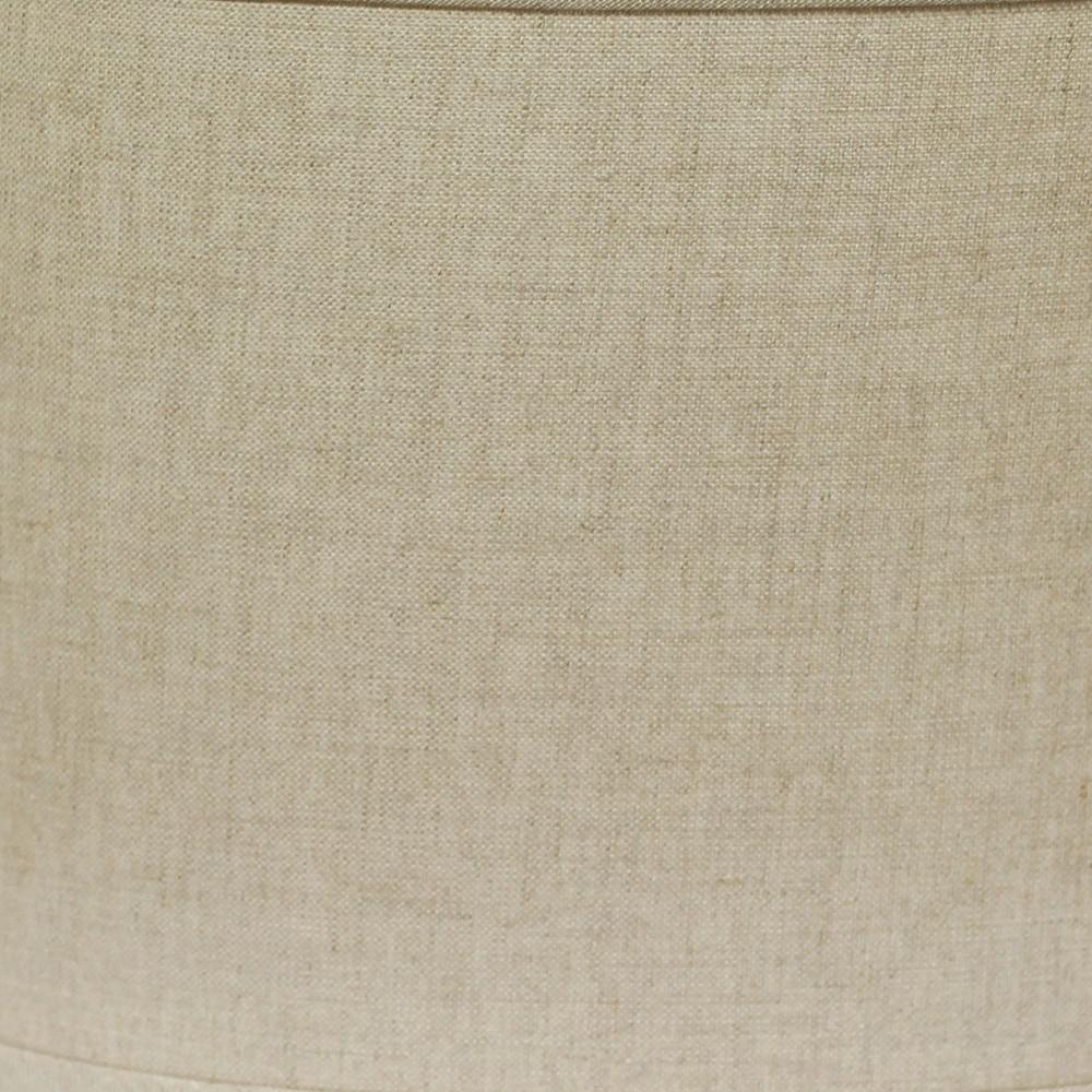 14" Dark Wheat Throwback Oval Linen Lampshade. Picture 4
