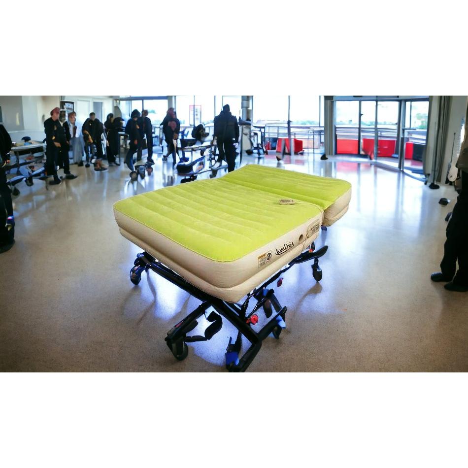 Incline Adjustable Moss Green Inflatable King Size Mattress. Picture 3