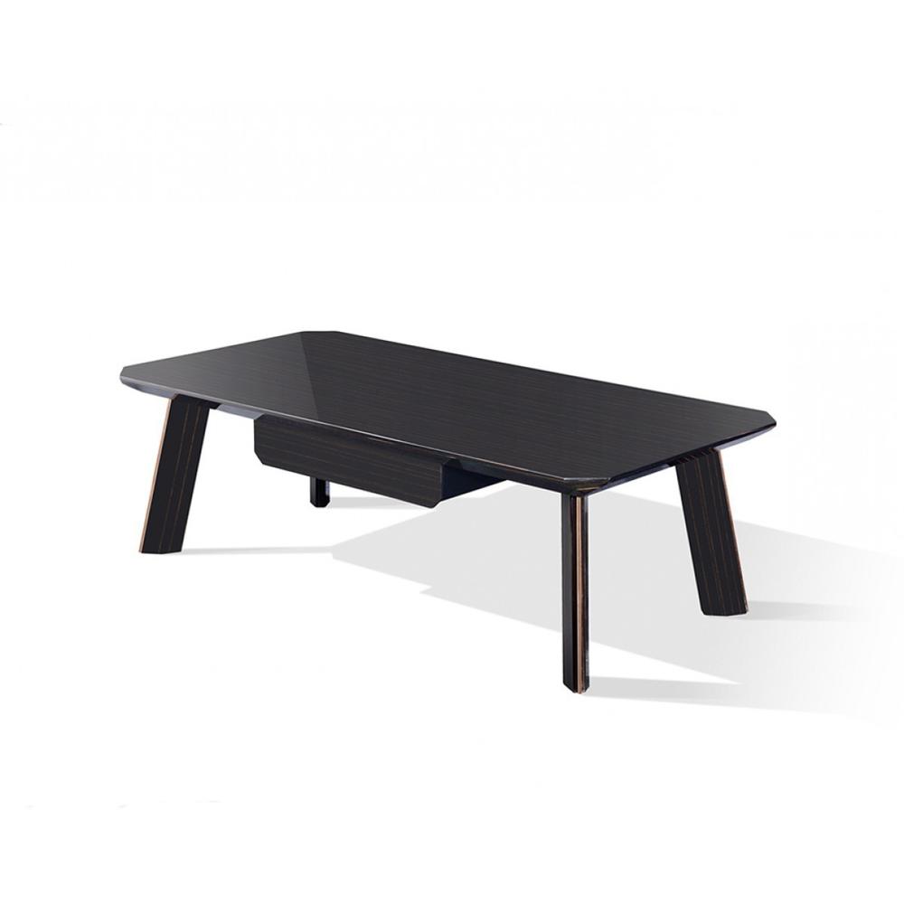 Modern Black and Rose Gold Coffee Table. Picture 2