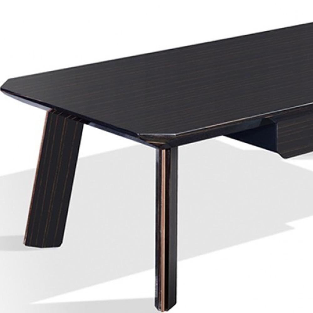 Modern Black and Rose Gold Coffee Table. Picture 3