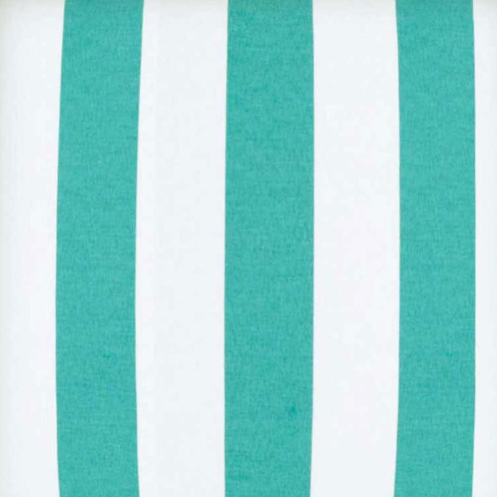 17" X 17" Turquoise And White Zippered Polyester Striped Throw Pillow Cover. Picture 9