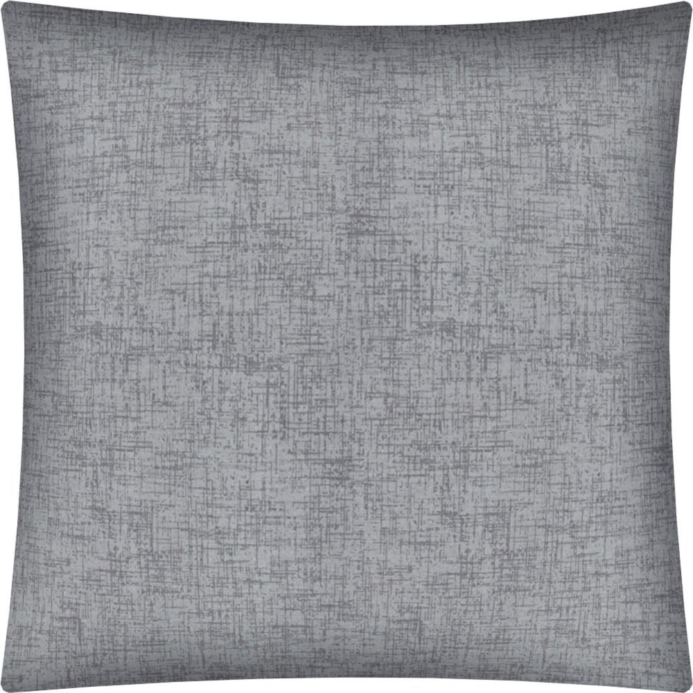 17" X 17" Light Gray Zippered Solid Color Throw Indoor Outdoor Pillow Cover. Picture 5