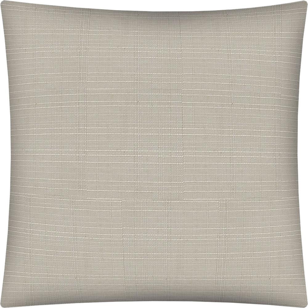 17" X 17" Natural Zippered Polyester Solid Color Throw Pillow Cover. Picture 1