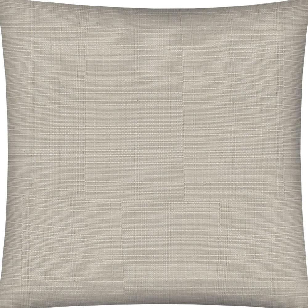 17" X 17" Natural Zippered Polyester Solid Color Throw Pillow Cover. Picture 5