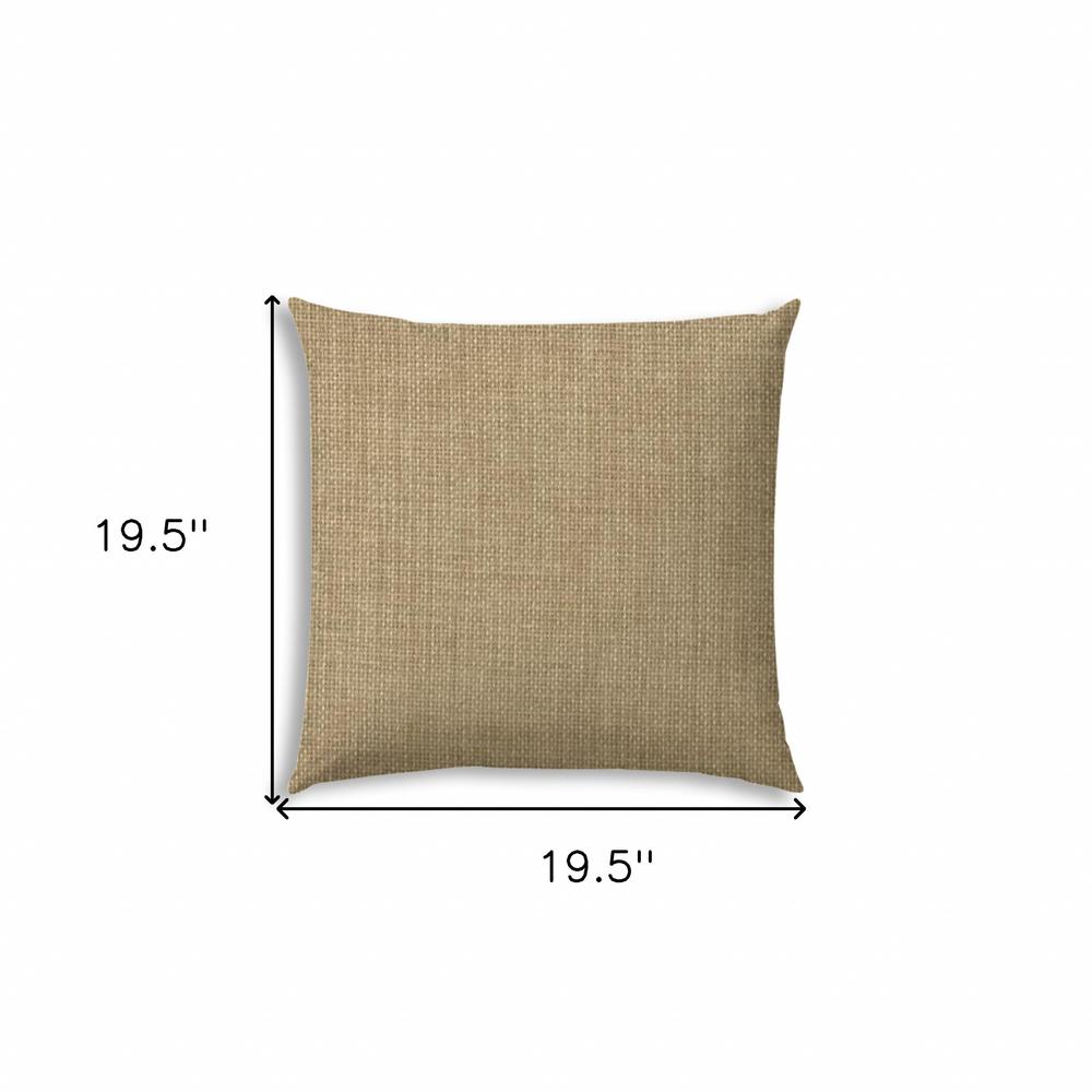 Tan Beige, Off White Zippered Polyester Solid Color Throw Pillow Cover. Picture 7
