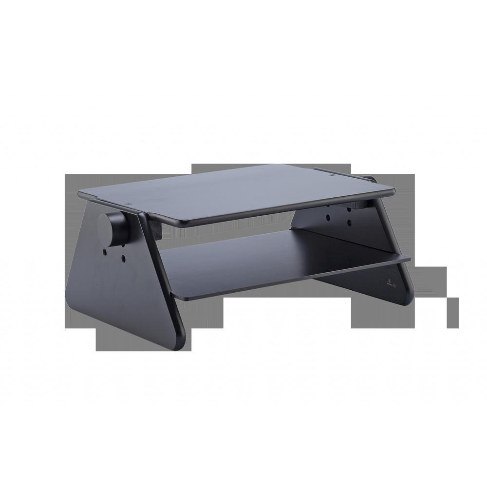 Modern Black Adjustable Three Level Ergonomic Monitor Stand. Picture 2