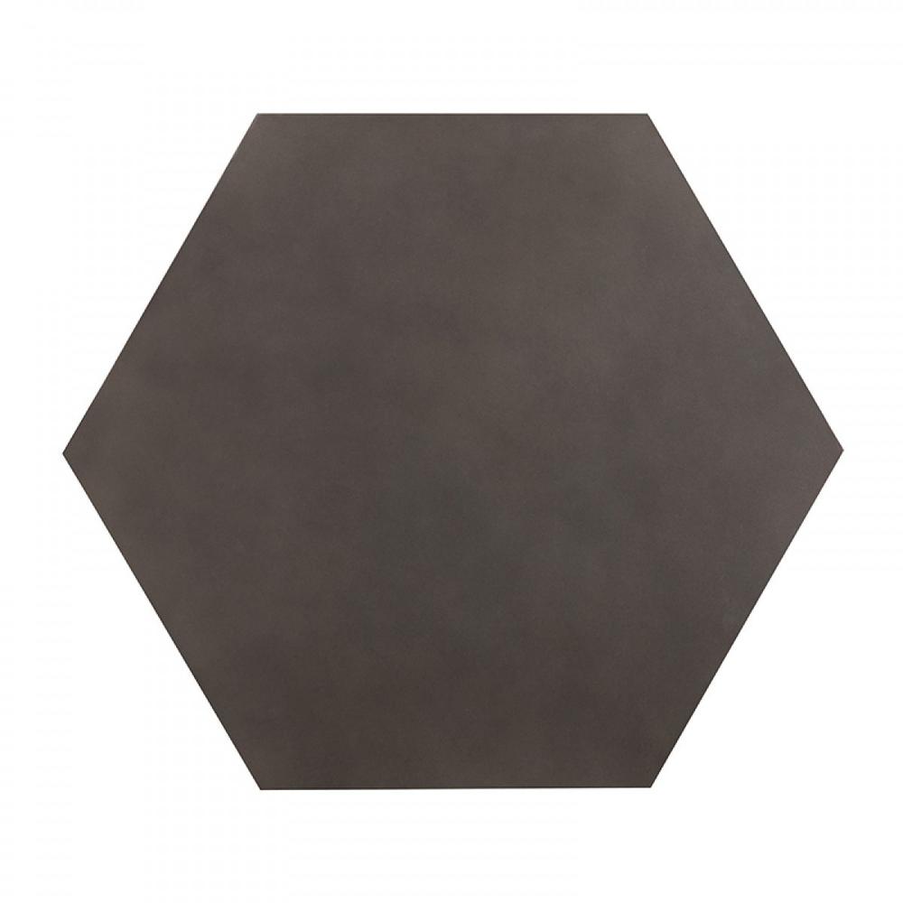 Modern Gray Concrete and Black Metal Hexagonal End Table. Picture 9